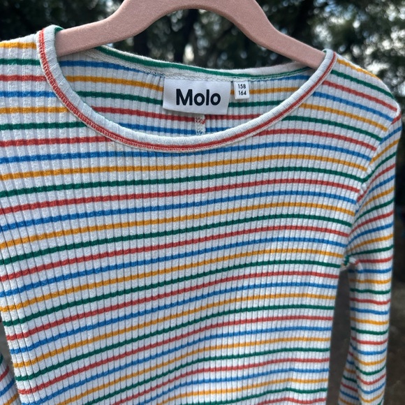 Molo Multicolor Striped Ribbed Top - Picture 3 of 4